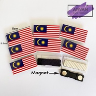 Lencana Malaysia Jalur Gemilang (Magnet) (5x2.5cm)(1'pc) / Bendera Malaysia Pin /Malaysia Flag Badge