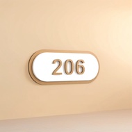 Elliptical 3 dhouse number plate outdoor Hdb Unit Number House Number Plate Unit Number Signage Door