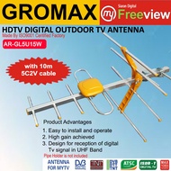 Outdoor TV Antenna/Digital Antenna/ Aerial TV For MYFREEVIEW/MYTV/Digital TV WITH 10M CABLE