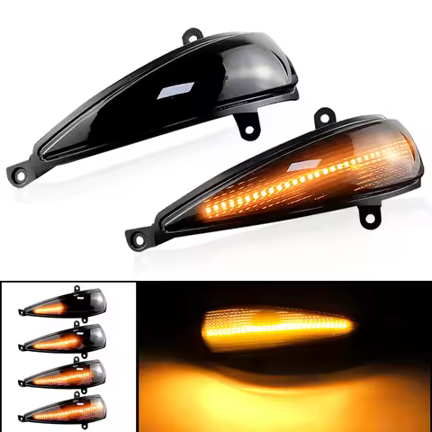 2PCS OEM# 34350-SMG-E01 LED Turn Signal Light Indicator Side Mirror Lamp For Honda Civic 8th MK8 Typ