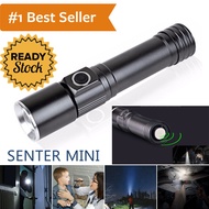 Senter LED Mini Waterproof Magnet Diving Flashlight Rechargeable Battery Cahaya Terang Desain Minima