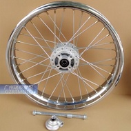 Motorcycle Wheel Hub Suitable for GN125GS125 Modified Wheel Rim Widened Spoke Rim Prince Black Front