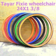 Tyre Tube 24X1 3/8 Wheelchair Fixie Road Bike Tayar Tuib Basikal Dan OKU