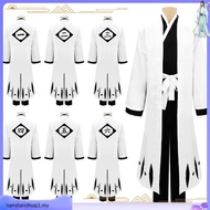 Anime Bleach Cosplay Costume Captain 1-12 Hitsugaya Toushirou Aizen Sousuke Kuchiki Byakuya Set Robe