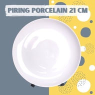 Porcelain plate diameter 21 cm | Ceramic Dinner Plate | Porcelain Plate