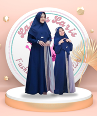 Gamis Couple Ibu Dan Anak Perempuan Terbaru Set Hijab Baju Couple Ibu Anak 3-16 Tahun