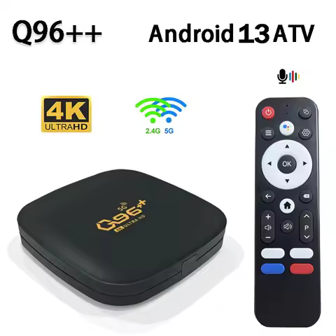 Q96 plus plus Smart tv box Android 13.0 GK63 Quad Core BT5.0 HD 4K 3D HDR10 h.265 4G 5G Dual WiFi 2G