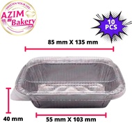 Rectangle Aluminium Tray 4432-P Aluminium Container | Aluminium Foil Bekas Aluminium Foil Petak (10p