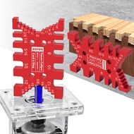 Aluminum Dovetail Jig Tenon Caliper Metric and Imperial Card Gauge Woodworking Height Gauge Router S