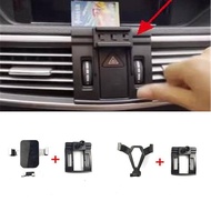 1Set Plastic Material For 2009 2012 Mercedes Benz E200 E300 W212 Special Car Phone Holder Fixed Bracket Stand Mobile| | -