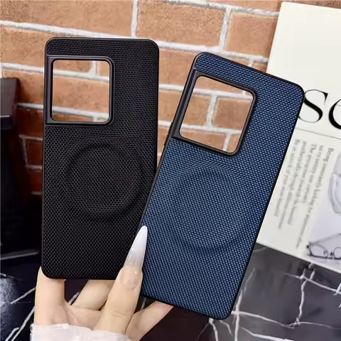 Case For Sony Xperia 1 VIII For Magsafe Nylon Kona Leather Magnetic Hardware Key Protection Cover Fo