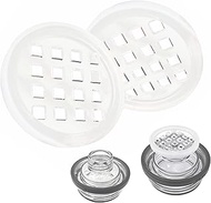 TEYOUYI 2Pcs Ice Strainer Blocker for YETI Rambler Bottle Chug Cap-Prevent Penetrating Cubed or Crus