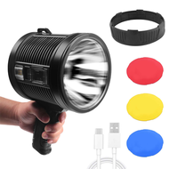 Rechargeable Spotlight100000 Lumens LED Spot Lights Handheld Large Flashlight Super Bright Outdoor S