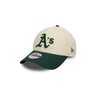New Era หมวกรุ่น Oakland Athletics Color Block 2-Tone Dark Green Visor Light Cream 9Forty Cap