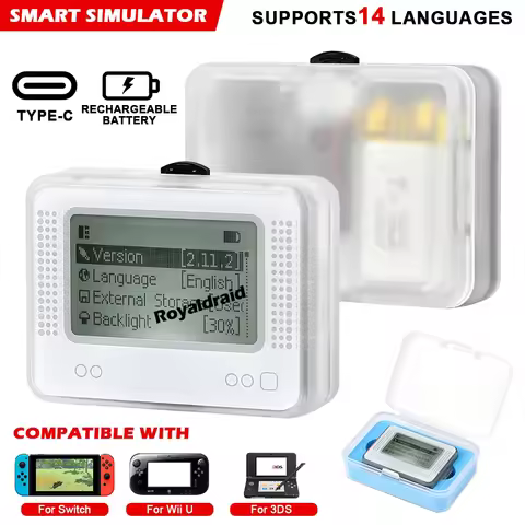 For Allmiibo Chargeable Intelligent Simulator Emulator Bluetooth-Compatible Universal Writer for Swi