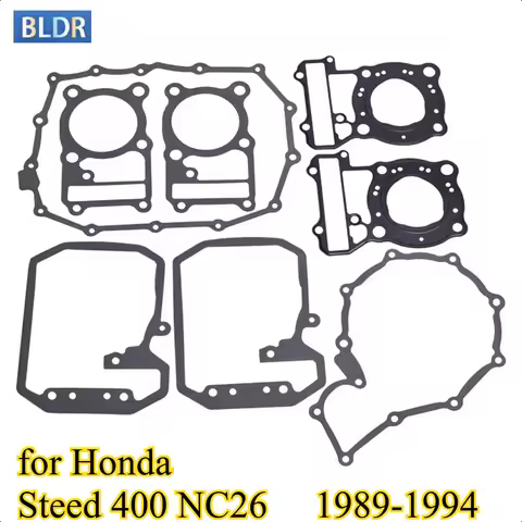 Motorcycle Full Cylinder Head Overhaul Gasket Mat Pad Kit for Honda Steed 400 Steed400 NC26 89-94 NV