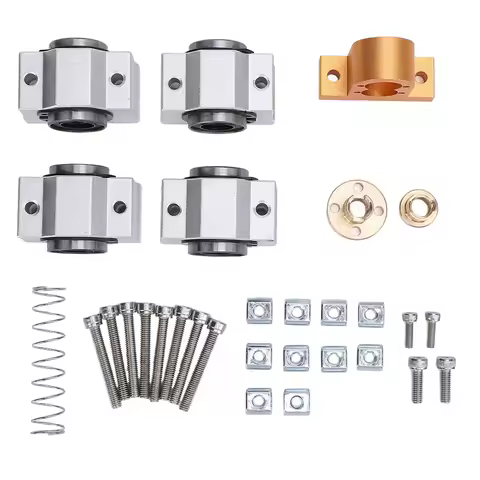 Axes Sliding Table Mount Kit Sliding Table Holder Mount Kit Alumunum Alloy with 10MM T8 Screw for 30
