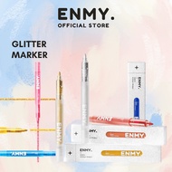 ENMY 12 Colours Set Glitter Marker Pens Shimmer Metallic Gold Silver Pearlescent Art Markers