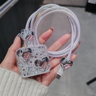 พร้อมส่งจากไทย ชุดถนอมสายชาร์จการ์ตูน สำหรับไอโฟน For iPhone 16 15 11 14 12 13 Pro Max 18w 20w ชุดถน