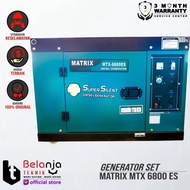 SALE MATRIX GENSET DIESEL SUPER SILENT MTX 6800 ES 5000 WATT GENERATOR