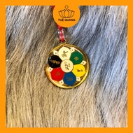 Om Mani Padme Hum necklace with red string