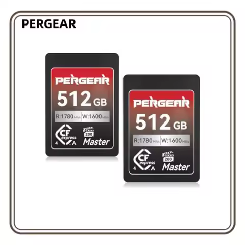 PERGEAR 256GB 512GB 1TB CFexpress 4.0 Type A Memory Card (2-Pack) Up to 1780MB/S Read Speeds USB4.0 