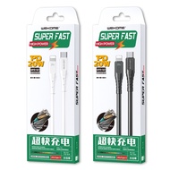 Củ sạc nhanh PD20W U127 Siêu bền Cổng Type C to Lightning/Type C to Iphone 20W sạc cho điện thoại IP