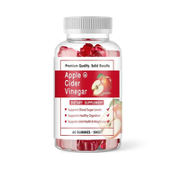Apple Vinegar Soft Candy Apple Cider Vitamin Gummies软糖维生素苹果醋糖小熊花形 150g(60pcs)