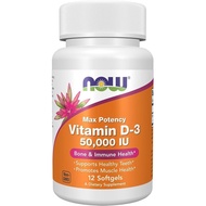 Now s Vitamin D-3 50,000 IU 12 kapsul lembut BI2E