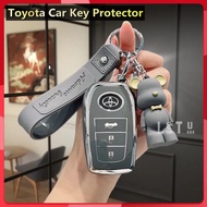 Toyota Key Cover Toyota Keychain Yaris Camry Corolla Vios Wigo Keychain Hiace Agya Fortuner Raize Veloz R. VV4 Rush Avanza Innova Hilux Alphard Leather metal keycase accessories