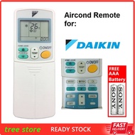 DAIKIN HOME LEAVE Aircond Remote Control Air Conditioner Remote [FREE Battery] AIR COND CONTROLLER