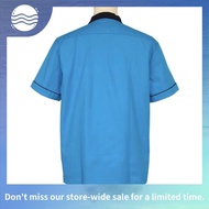 【mama41319】 OREN SPORT Baju Kemeja Korporat Lelaki Perempuan F1 Uniform Berkolar Lengan Pendek F146