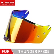 Original LS2 FF805 Motorcycle Helmet Visor ls2 THUNDER helmets transparent gold lens shield