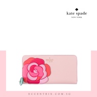 Kate Spade Rambling Roses Applique Lacey Wallet【new with defect】