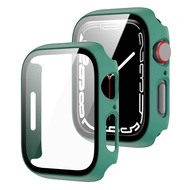 เคสแอปเปิ้ลวอช สำหรับ Apple watch series 7เคส Apple Watch 7 41mm/45mmสายนาฬิกา PC+Glass สายสำหรับ Apple watch 7