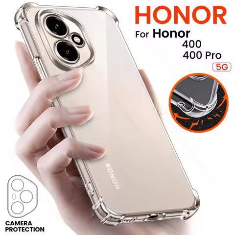 Anti-Yellower Transparent Phone Case For Honor 400 5G Clear Crystal Protective Shell Cover On Honor4