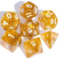 DND Polyhedral Dice Set with a Black Dice Bag for D&D RPG MTG Role Playing Table Games