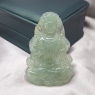 晴水冰種度母觀音吊墜 |天然緬甸玉A貨翡翠