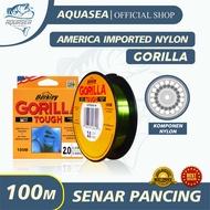 AQUASEA Tali Pancing  Berkley Gorilla Tough Senar Pancing Amerika 100m Super Kuat & Tahan Bahan Nilo