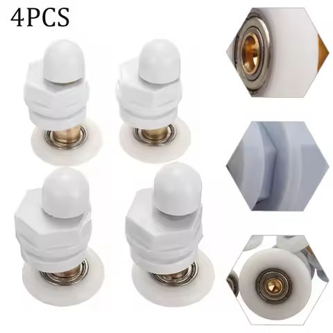 4pcs Shower Door Rollers/Runners/Wheels 19/23/25/27/29mm Wheel Diameter Door Roller Shower Rooms Cab