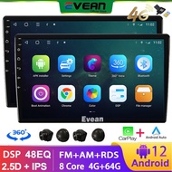 Evean 【4G+64G】TS18 Octa Core Android Car Radio Stereo Bluetooth 2Din Multimedia MP5 MP3 Player Suppo