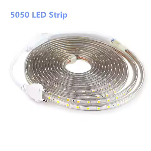 SMD 5050 AC 220V LED Strip Outdoor Waterproof 220V 5050 220 V LED Strip 220V SMD 5050 LED Strip Ligh