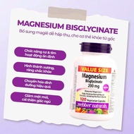 Viên uống Magnesium Bis•Glycinate 200mg Webber Naturals