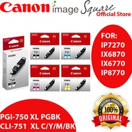[Ready Stock] Canon Original CLI-751 XL  CLI-751XL INK (Black/Cyan/Magenta/Yellow/Black/Grey) PGI-75
