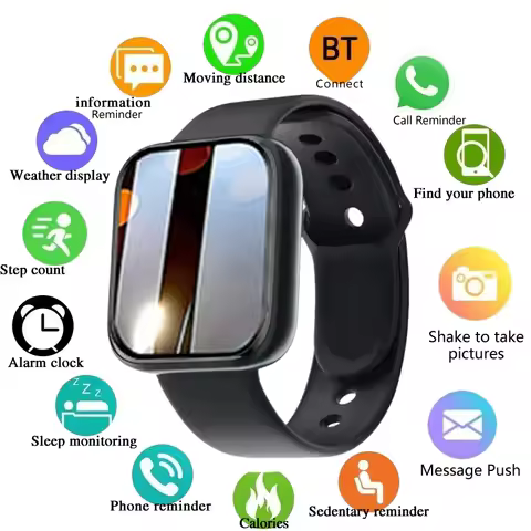 Multifunctional Smart Watches Women Men Bluetooth Connected Phone Music Fitness Sports Bracelet Slee