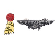 JUA Game Merchandise Warhammer 40K MECHANICUS 4,0000 Mechanical Gods Pure Imprint Badge Metal Brooch