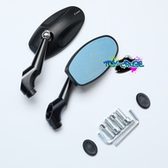 🔥พร้อมส่ง🔥 กระจก Rizoma RZM ทรงรี ขาย่อ ลายเคฟล่า งาน CNC