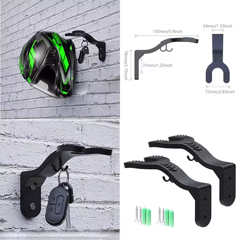 For KAWASAKI ER6N ER6F ZX4R ZX4RR ZX6R ZX10R ZX14R ER-6F ER-6N Motorcycle Helmet Hook Racks Multipur