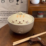 ส่งจากไทย💓 ถ้วยมาม่า ถ้วย ชาม มีฝาปิด ถ้วยน่ารักๆ ถ้วยเซรามิค ถ้วยลายแมวน่ารัก พร็อบถ่ายรูป ตกแต่งโต