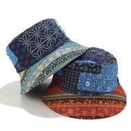New Style Outdoor Women Women's Hats Ethnic Style Ethnic Style Hat Bucket Hat Women Spring Autumn Re